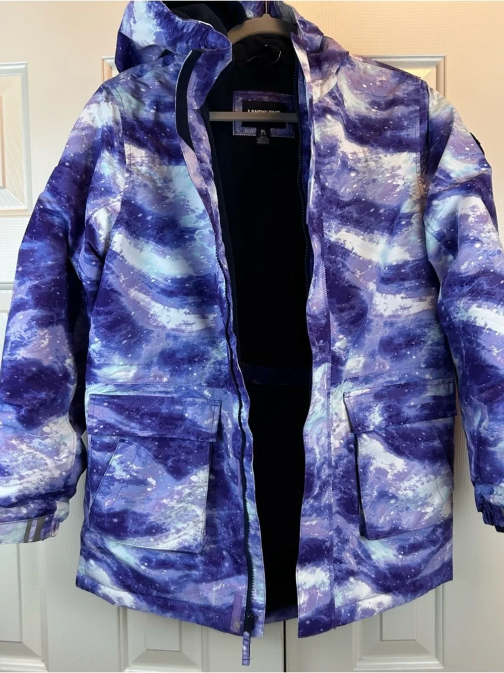 Lands End Galaxy Zip Up Coat